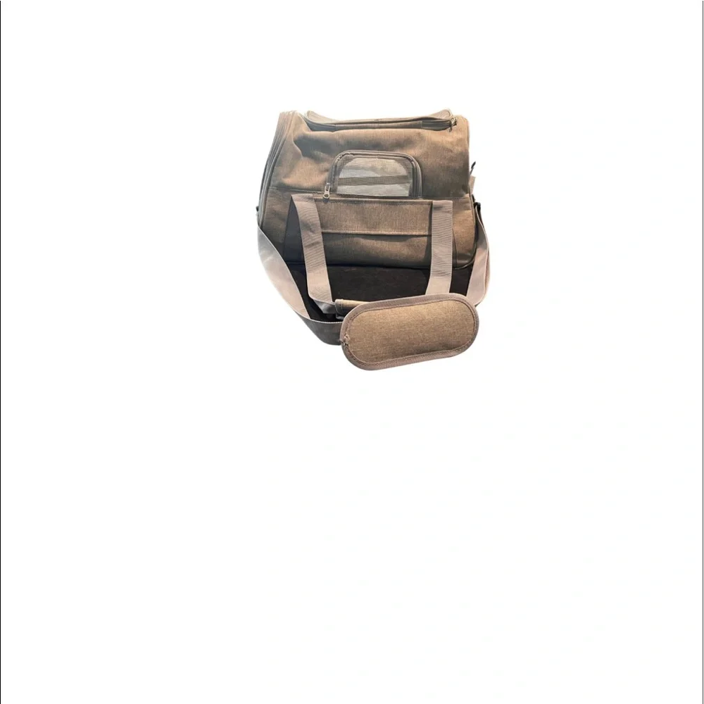 Grey Small Dog Carrier with comfy fleece insert